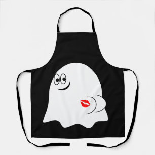 Tablier Amusant émoji fantôme !