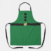 Tablier Amusant Festif Vert Noël Elf Costume Apron (Recto)
