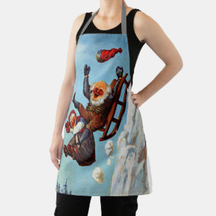 Tablier Amusant Grand-mère Grand-père Sleigh Ride Wilhelm