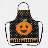 Tablier Amusant Halloween Baby Citrouille Candy Corn (Recto)