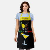 Tablier Amusant Limoncello Spirit Boire Design (Porté)