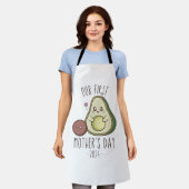 Tablier Amusant Notre Première Fête des Mères (Porté)