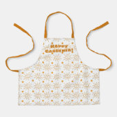 Tablier Amusant Orange main tiré Sun Motif personnalisé (Recto)