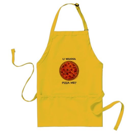 Tablier Amusant Pizza Apron Pour Véritables Italiens (Devant)