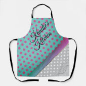 Tablier Amusant Polka Dot Colorblock Apron (Recto)