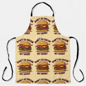 Tablier Amusant Pun Alimentaire Bacon Lover Cheeseburger D (Recto)