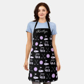 Tablier Amusant rose élégant Golf Design et Monogramme per (Porté)