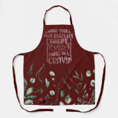 Tablier Amusant Soin Vos Propres Biscuits Bourgogne Vacanc (Recto)