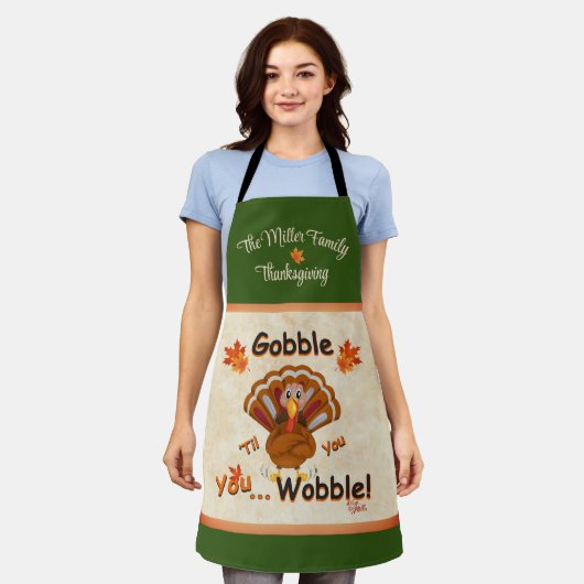 Tablier Amusant Thanksgiving Apron (Porté)