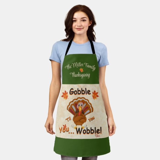 Tablier Amusant Thanksgiving Apron (Porté)