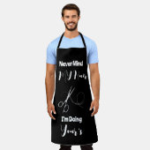 Tablier Amusante Femme Coiffure Style (Porté)