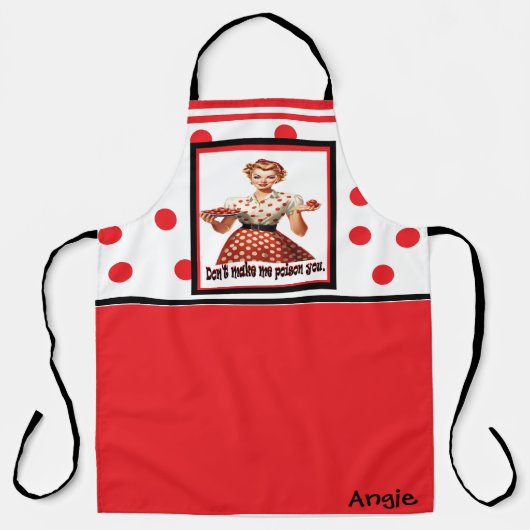 Tablier Amusante femme de ménage Apron (Recto)