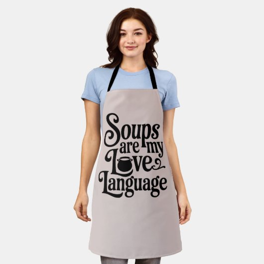 Tablier Amusante Soupe Lover Cuisine cuisine (Porté)