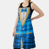 Tablier Amusants Madras Gold Parties scintillant Tuxedo Av (Insitu)