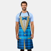 Tablier Amusants Madras Gold Parties scintillant Tuxedo Av (Porté)