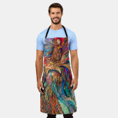 Tablier Amusants Peinture Abstraite complexe Conception du (Porté)