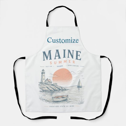 Tablier Amusement d'été dans le Maine Thunder_Cove (Recto)