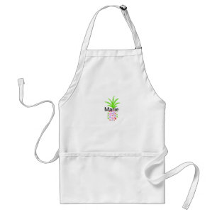 Tablier Ananas coloré simple ajouter un nom personnalisé m