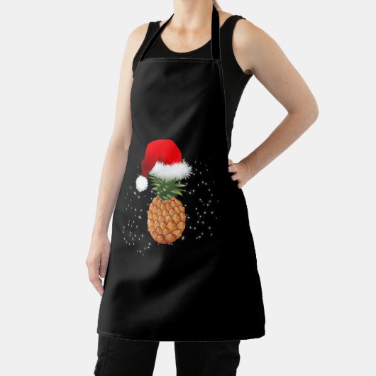 Tablier Ananas de Noël avec Noël Chapeau Noël Noël (Insitu)