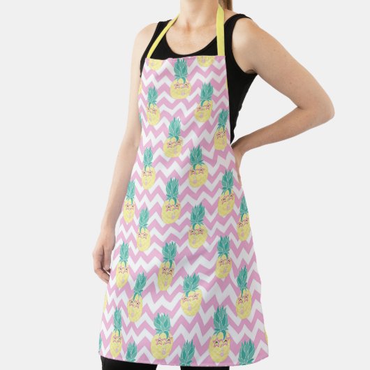 Tablier Ananas et Chevron Apron (Insitu)