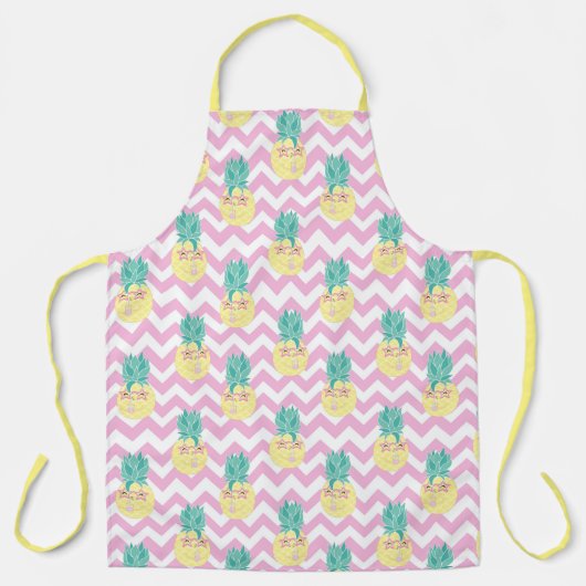 Tablier Ananas et Chevron Apron (Recto)