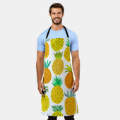Tablier Ananas Isolé : Motif Vintage sans joint. (Porté)