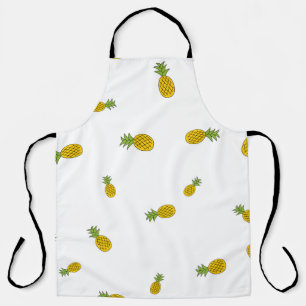 Tablier Ananas mignon motif sans couture arrière - plan. V