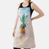 Tablier Ananas sur la plage le matin (Insitu)