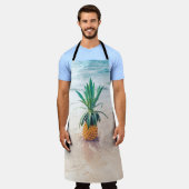 Tablier Ananas sur la plage le matin (Porté)