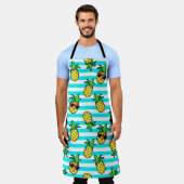 Tablier Ananas Tropical : Motif de lunettes de soleil Retr (Porté)