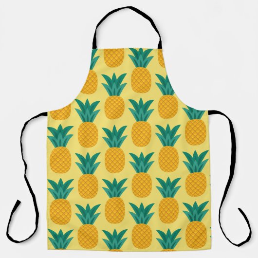 Tablier Ananas Vintage : Fruit Motif délice. (Recto)