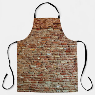 Tablier Ancient Textured Brick Wall of Lal Killa Indiaaged