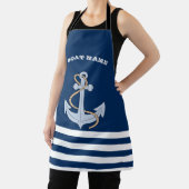 Tablier Ancre bleu marine rayée (Insitu)