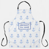 Tablier Ancre d'aquarelle personnalisée (Recto)