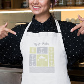 Tablier Ancre marine jaune et gris Vane météorologique