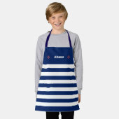 Tablier Ancre nautique Marine Marine Bleu Blancs Apr (Porté)