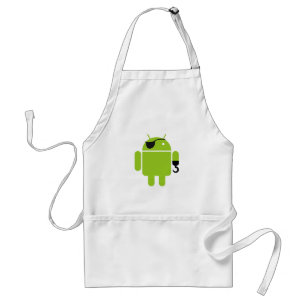 Tablier Android Robot Pirate Graphisme