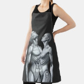 Tablier Android Union: Cyborg Couple All-Over Print Apron (Insitu)