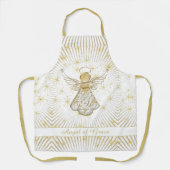 Tablier Ange de Grace Filigree White/Gold Christmas (Recto)