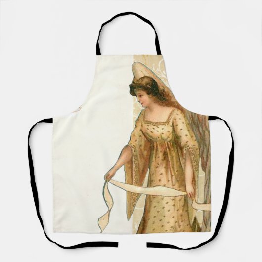 Tablier Ange de Noël et ornements (Recto)