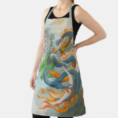 Tablier Angel foncé et dragon brûlant (Insitu)