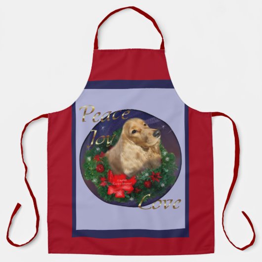 Tablier Anglais Cocker Spaniel Christmas (Recto)
