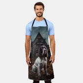 Tablier Anglais Springer espagnol Halloween effroi (Porté)