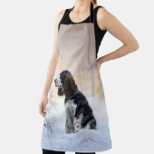 Tablier Anglais Springer Spaniel Laissez-le neiger Noël (Insitu)