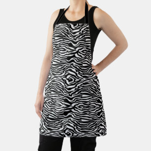 Tablier Animal blanc noir moderne