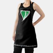 Tablier Animal Rights Green Vegan Icône "Latin Word" Apron (Insitu)