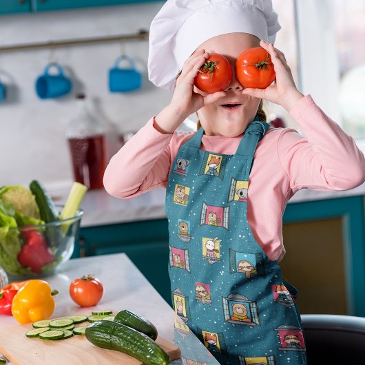 Tablier Animaux À La Fenêtre