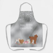 Tablier Animaux de compagnie Chien Grooming Argent Personn (Recto)