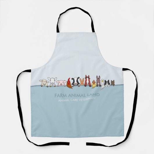 Tablier Animaux de Ferme Forestiers (Recto)