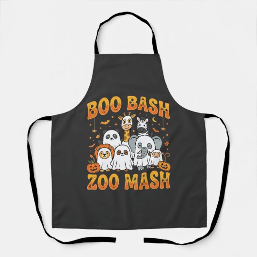 Tablier Animaux du zoo Halloween Boo Bash Zoo Mash_1 (Recto)